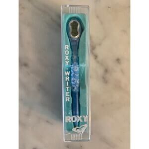 Vintage NIB Floral Blue Roxy Digital Clock Pen*REQUIRES BATTERIES